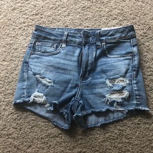 American Eagle hi-rise shortie shorts